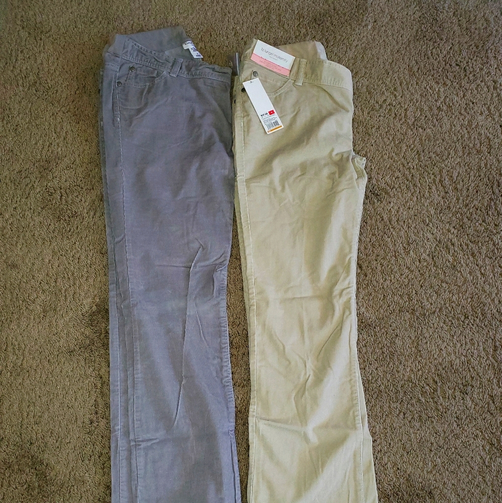 Size 4 corduroy maternity pants
